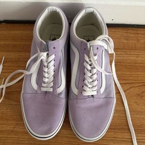 Women’s Old Skool Vans in Lilac in Size 9.5
